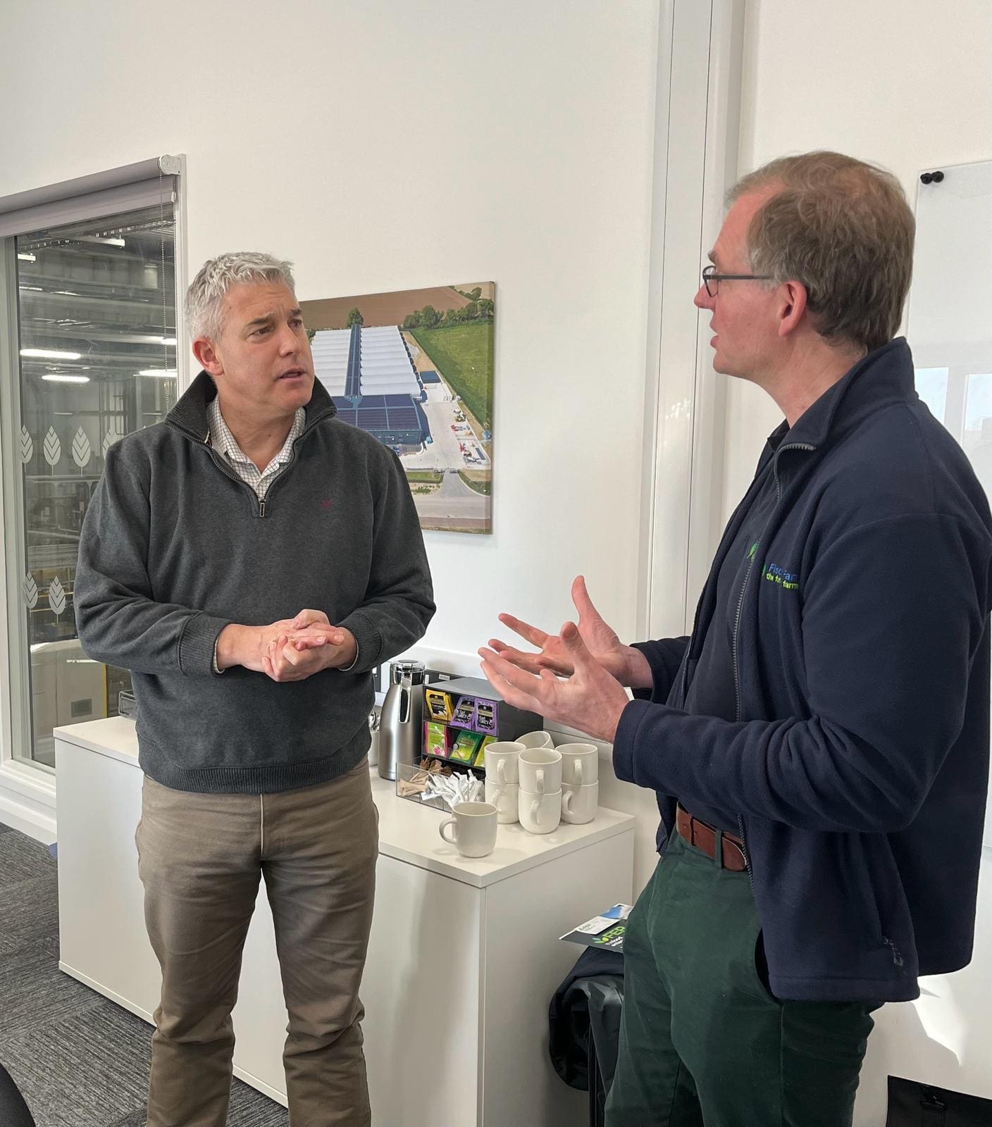 Fischer Farms welcome DEFRA Secretary to new Norwich Farm